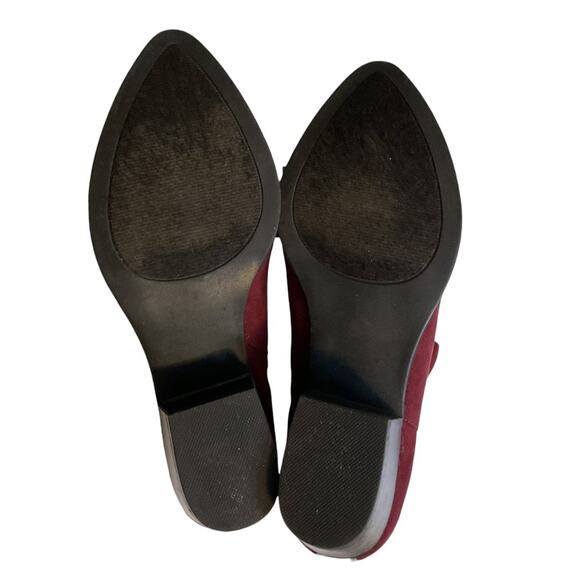 Carlos by Carlos Santana Western Ankle Boots Women's 10M Red Burgundy Floral - Picture 12 of 13